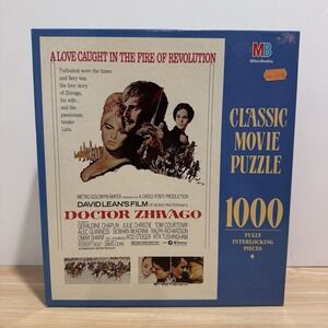 Doctor Zhivago Classic Movie 1000 Piece Puzzle 23"x 35" MB 1990 4158-3 Sealed